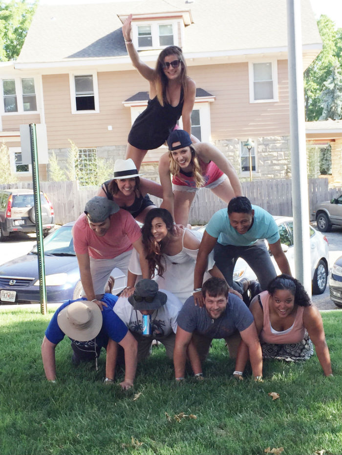 the human pyramid, a real classic