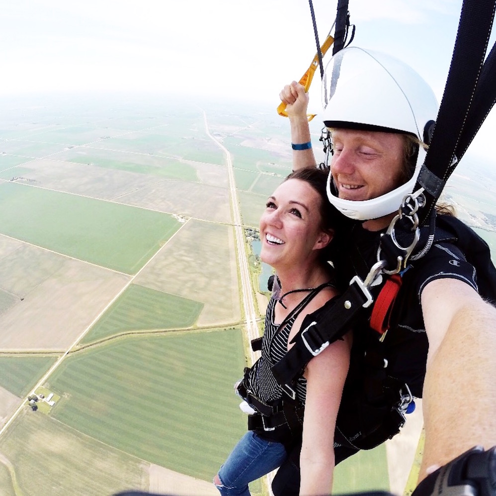 first time skydiving