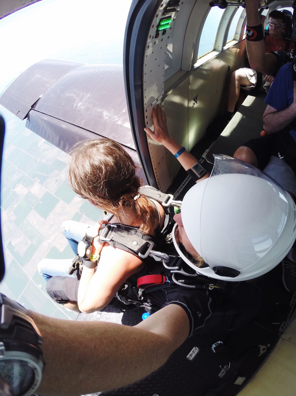 skydiving for the first time