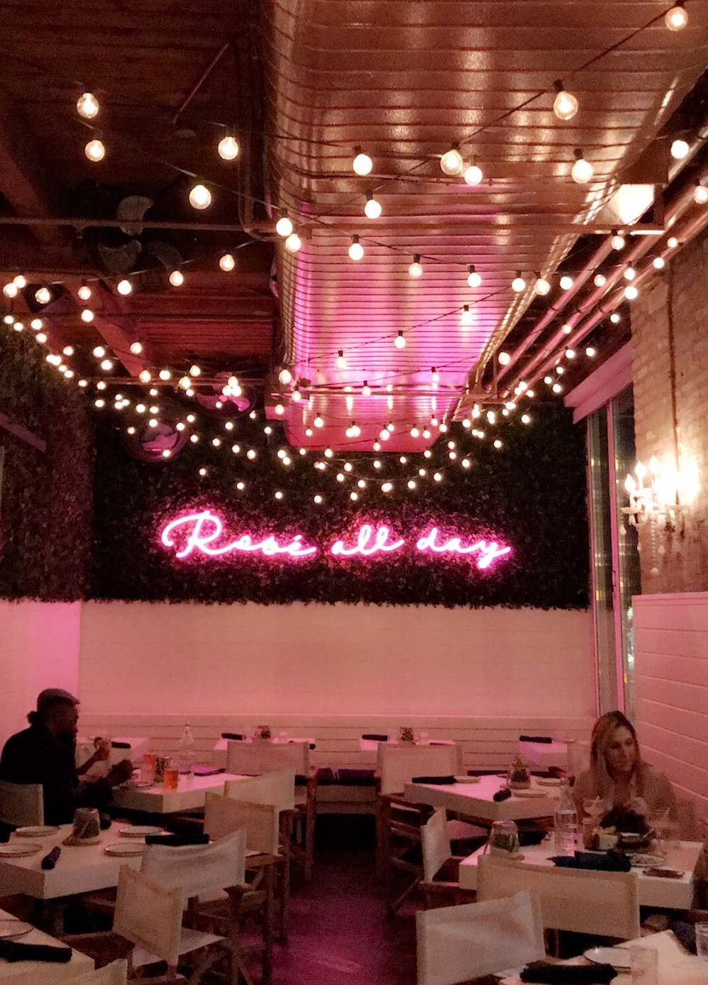 rosé all day neon sign